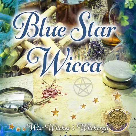 Wiccan tradition with a blue star